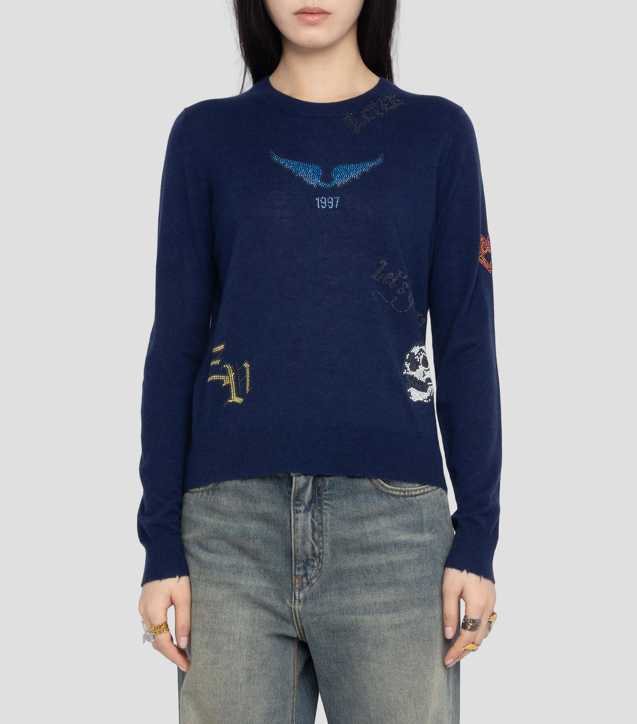 Suéter cuello redondo Mujer